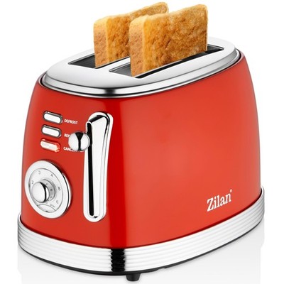 Retro Toaster 2 Scheiben Toastautomat Großer Toaster Krümelschublade