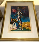 Framed & Signed A.C. HOLLINGSWORTH Artist Proof "DUO" Don Quixote Series