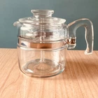 Vintage PYREX 7754 2-4 Cup Flameware Coffee Percolator  *Complete Set EXUC