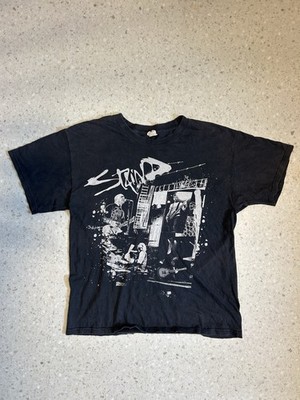 Vintage Staind Band T Shirt Large Early 2000s Nu Metal Faded All Sport Tag Tee