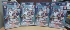 LOT OF (4) 2025 TOPPS CHROME FOOTBALL HANGER BOX LOT