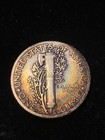 1931-P Silver Mercury Dime, Key Date, Colorful Album Toning — photo 2