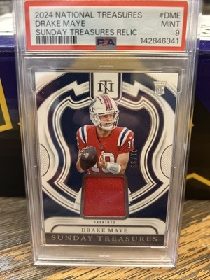 2024 Panini National Treasures - Sunday Treasures Drake Maye #ST-DME /99 