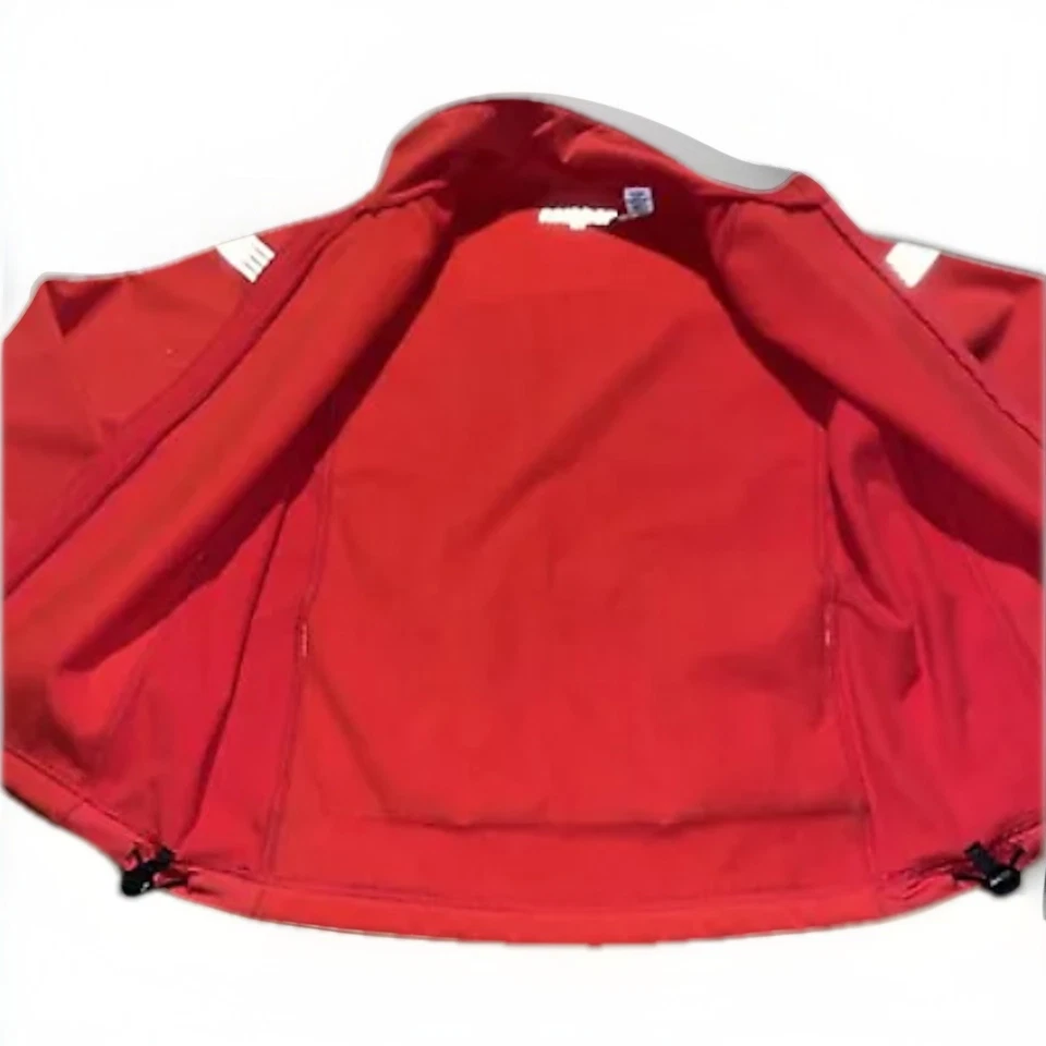 Chaqueta térmica de ciclismo Nashbar Derby Softshell - talla pequeña - clima frío - roja Foto 4 de 4