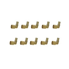 10 Pack XFITTING 1/2" Pex B x 1/2" Female Sweat Elbow, Lead Free Brass