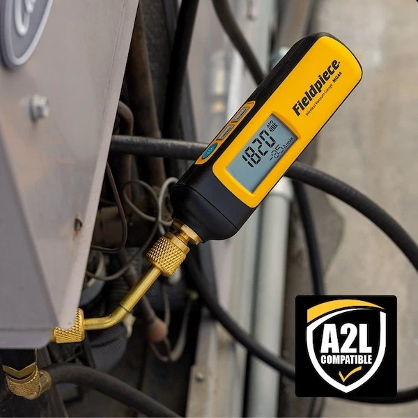 Medidor de vacío Fieldpiece Mg44, latón, sensor permanente Foto 3 de 3