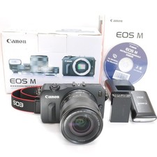 Canon EOS M Mirrorless Digital Camera w/ 18-55mm STM Lens from Japan - TESTED