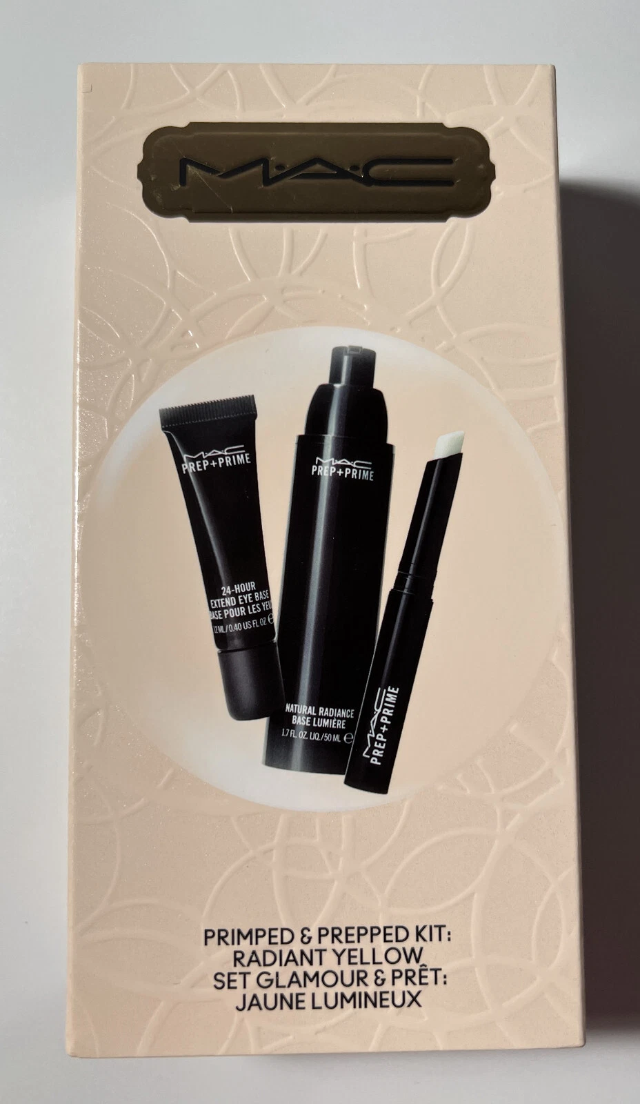 MAC Primped & Prepped Kit: Radiant Yellow Face, Eye & Lip Primer New in Box