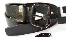 NWT MEN'S GENUINE LEATHER BELT, CASUAL, BLACK, BROWN, SIZES: 38, 40, 42
