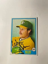 Oakland Athletics WAYNE GROSS Signed Card