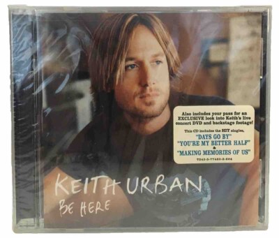 Be Here by Keith Urban (CD, 2005) W/Pass For A Look Into Live DVD! New! Sealed!