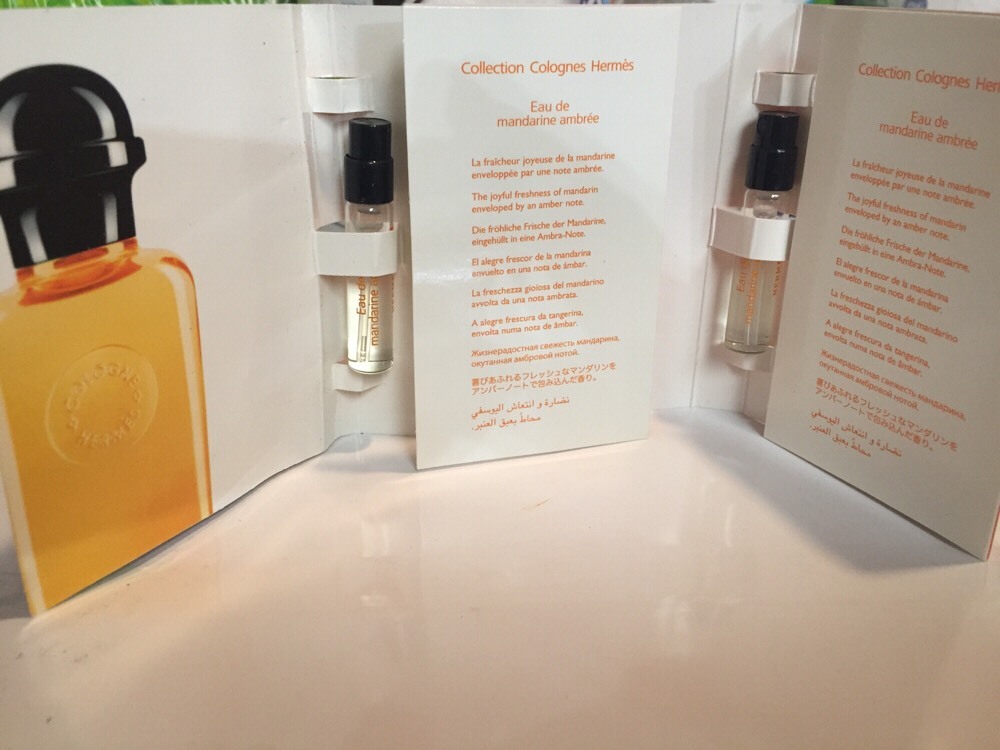 Hermes Eau de Mandarine Ambree Cologne UNISEX 2Sample Vial NEW | eBay