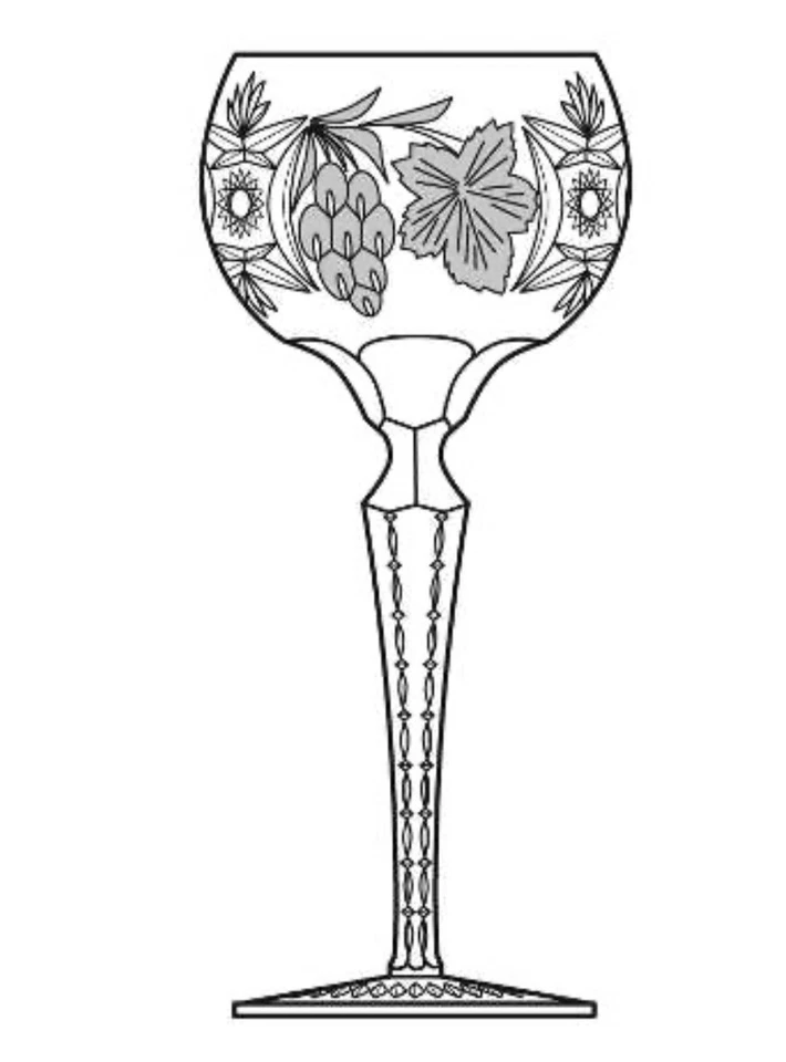 Copa de vino verde Ajka Marsala Ajka vintage vino corvejón 8,25" corte a claro - 1 Foto 3 de 4