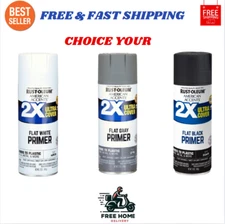 12 oz. Flat Black General Purpose Spray Paint & Primer For Wood, Metal, Plastic