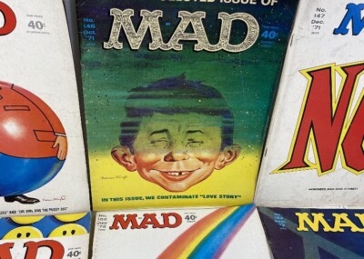 8 Vintage 40 Cent Mad Magazine No 145, 146, 147 150, 152, 153, 154