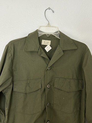 Vtg Selma Apparel Corporation Utility Poly/Cot LS Shirt Men's Size 15-1/2 x 33 - Picture 2 of 20