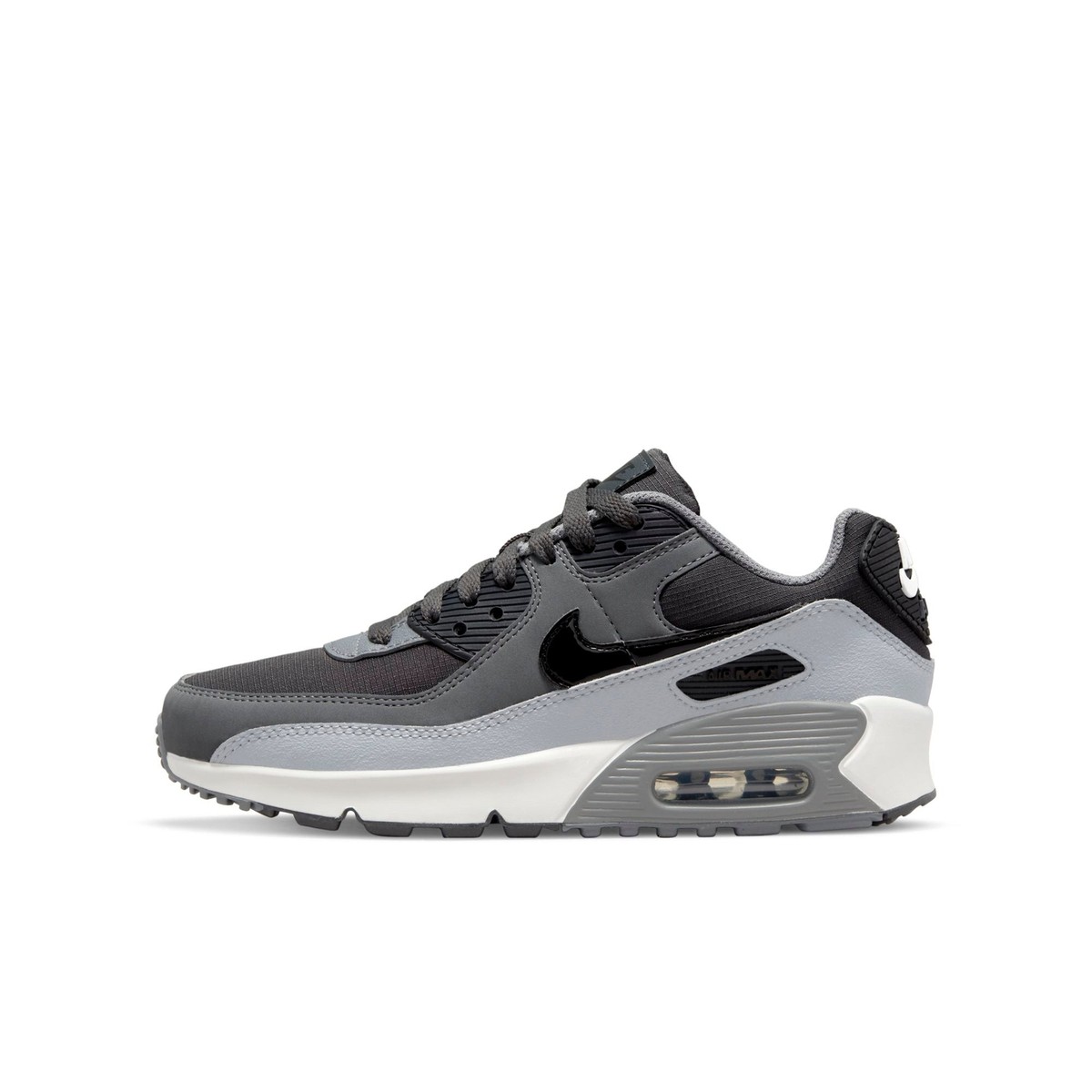 CD6864-015] Grade School Nike AIR MAX 90 LEATHER 'ANTHRACITE DARK