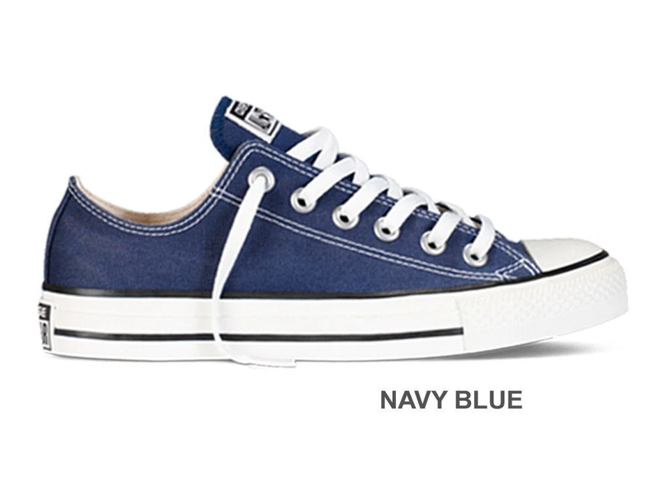 Scarpe Converse All Star Chuck Taylor Ox Tela Basse Sneaker Donna Navy Blue 36 - Immagine 3 di 4