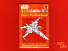 Haynes X-Wing manual cover 2x3" fridge/locker magnet Star Wars Rebel Starfighter