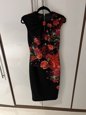 Worn once Ted Baker dress size 1/UK8 UK