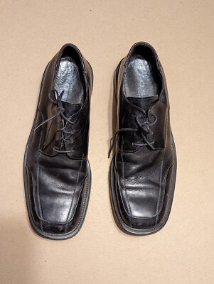TOSI Black Leather Handmade in Italy Men display picture 1