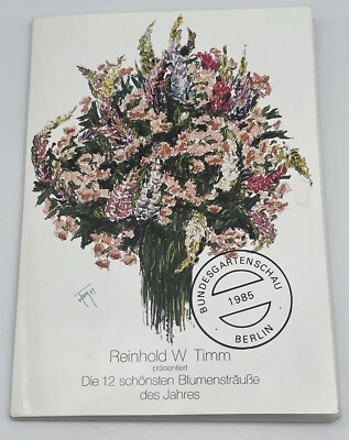 Reinhold W. Timm Postkartensammlung - Bundesgartenschau 1985 - 12 Blumensträuße