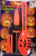 Pumpkin Pro Colossal Carving Kit 6 Easy to Use Stencils, Scoop, Saw, Marker