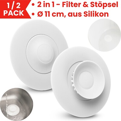 Essensreste Sieb Haarsieb Filter Stöpsel Küche Badezimmer Abflussstopfen Spüle