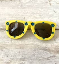Baby Toddler Sunglasses Yellow Blue Fish Print UV Protection Kids Sun Glasses