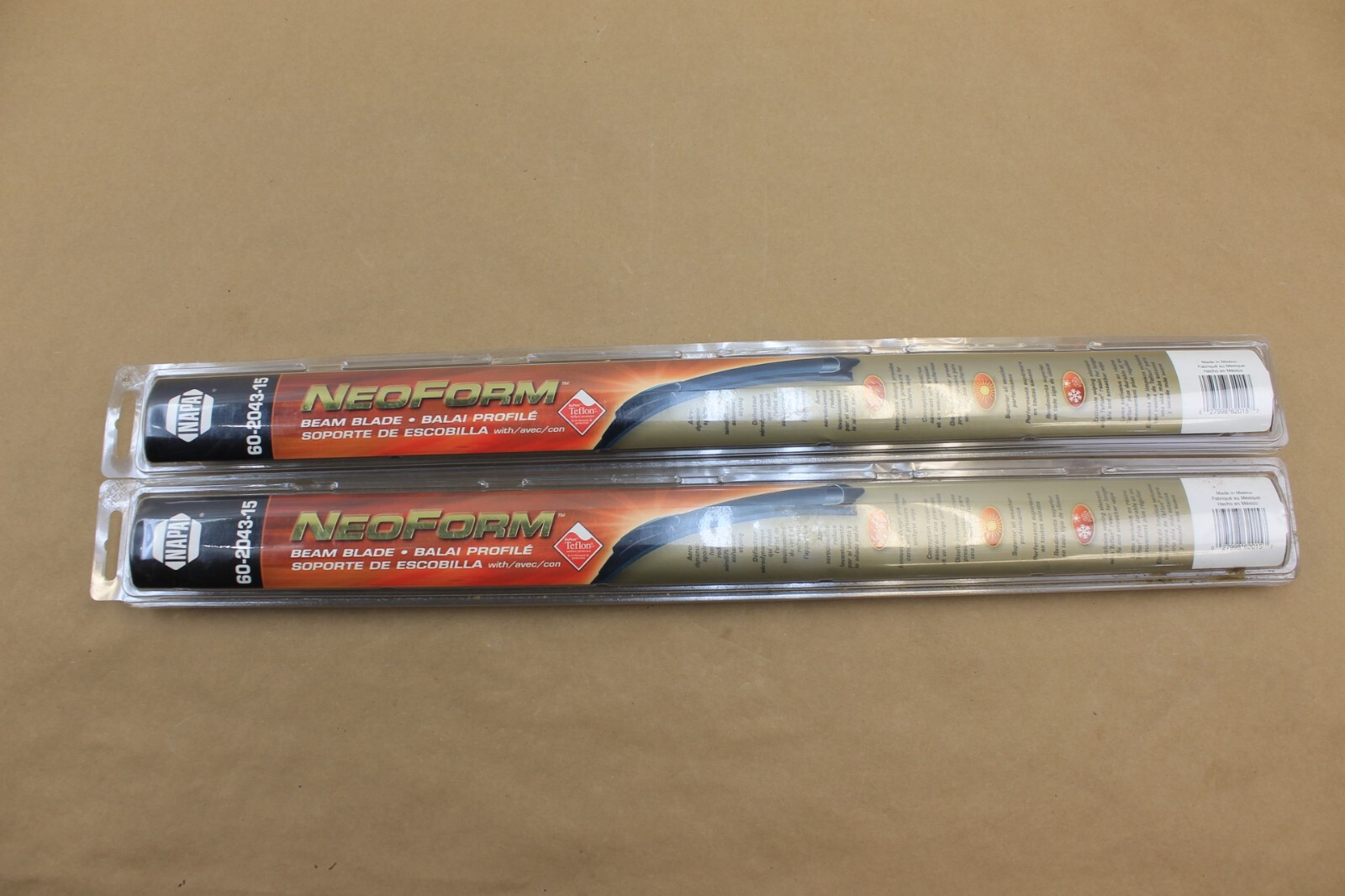 Napa NeoForm 20" Inch Push Button Beam Wiper Blades Set of 2 eBay