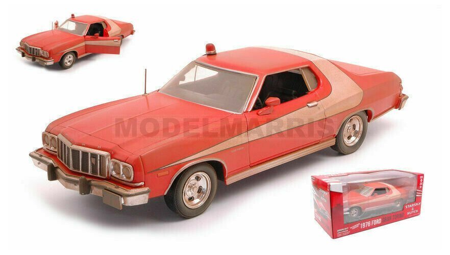 GREENLIGHT 84121 FORD USA GRAN TORINO COUPE WEATHERED VERSION 1976 STARSKY & HUT