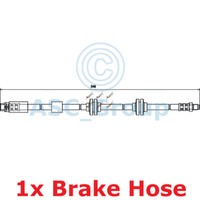 Apec Braking Bremsleitung Bremsschlauch 548Mm HOS3567 Links Rechts