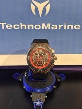 TechnoMarine Manta Men s Watch - 48mm, Black, Red TM-221046