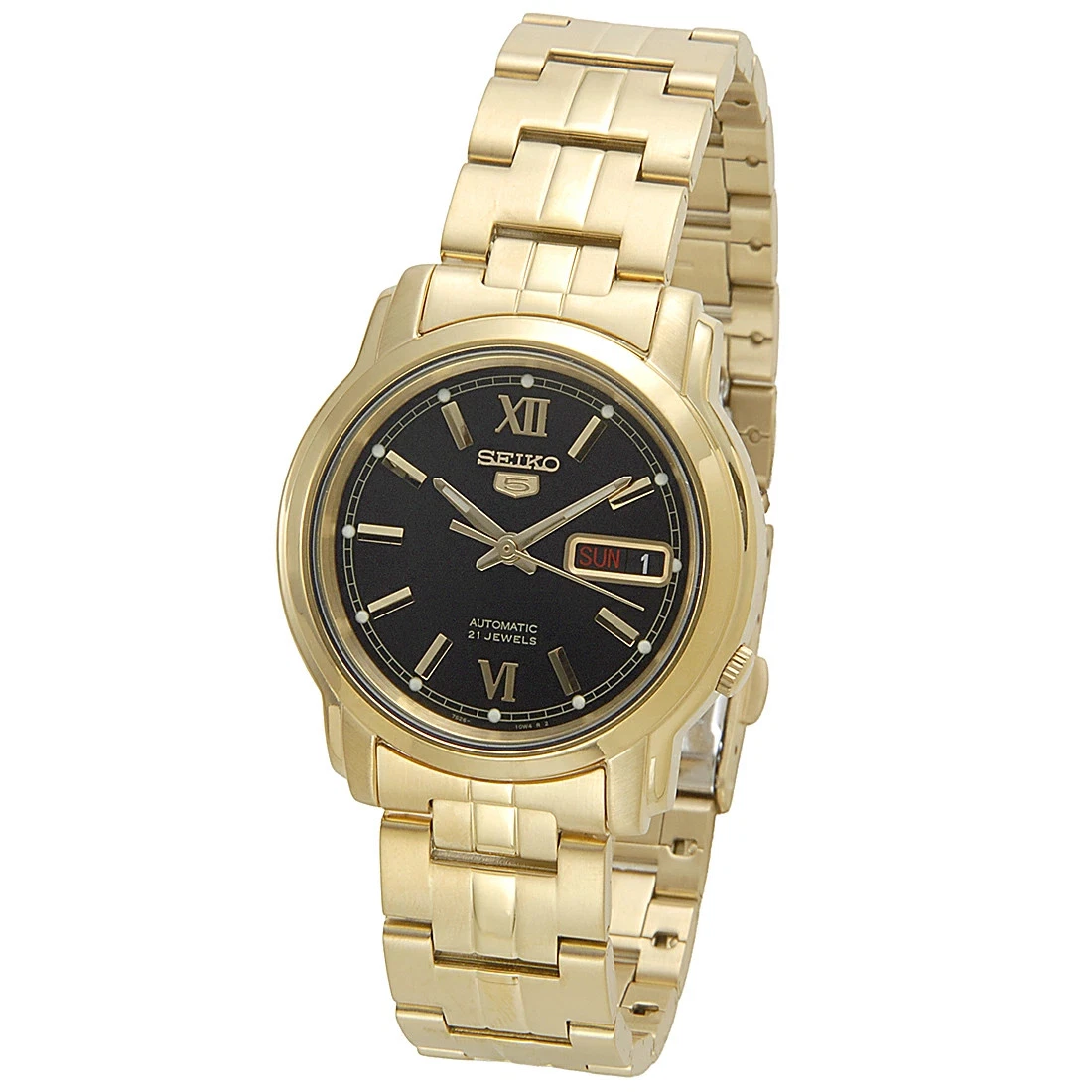 Seiko 5 Stainless Steel Gold Plated Case Wristwatches for sale | eBay