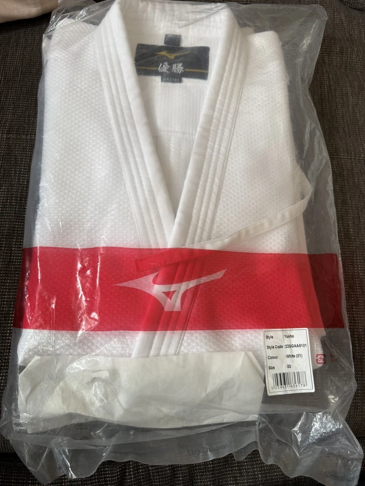 Judoanzug Mizuno YUSHO IJF Weiß Judo Anzug Gr. 3 (170) NEU - Bild 4 von 4