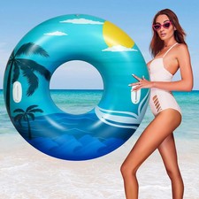 Pool Floats, Pool Tubes for Adult, Inflatable Pool Floats Fun Pool Flo