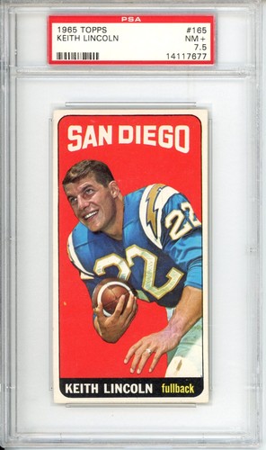 Keith Lincoln #165 1965 Topps card