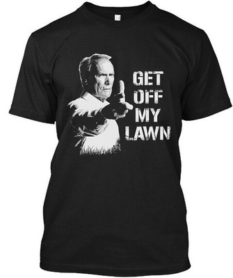  New Get Off My Lawn American Funny Novelty Shirt Made in USA Size S to XL