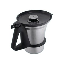 MIXTOPF TOPF THERMOMIX TM21 KOMPLETT MIT FUß DECKEL NEUEM MESSER UND MEßBECHER