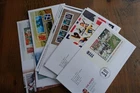 * GB Fine Collection of 10 Different MINIATURE SHEET First Day Covers FDCs
