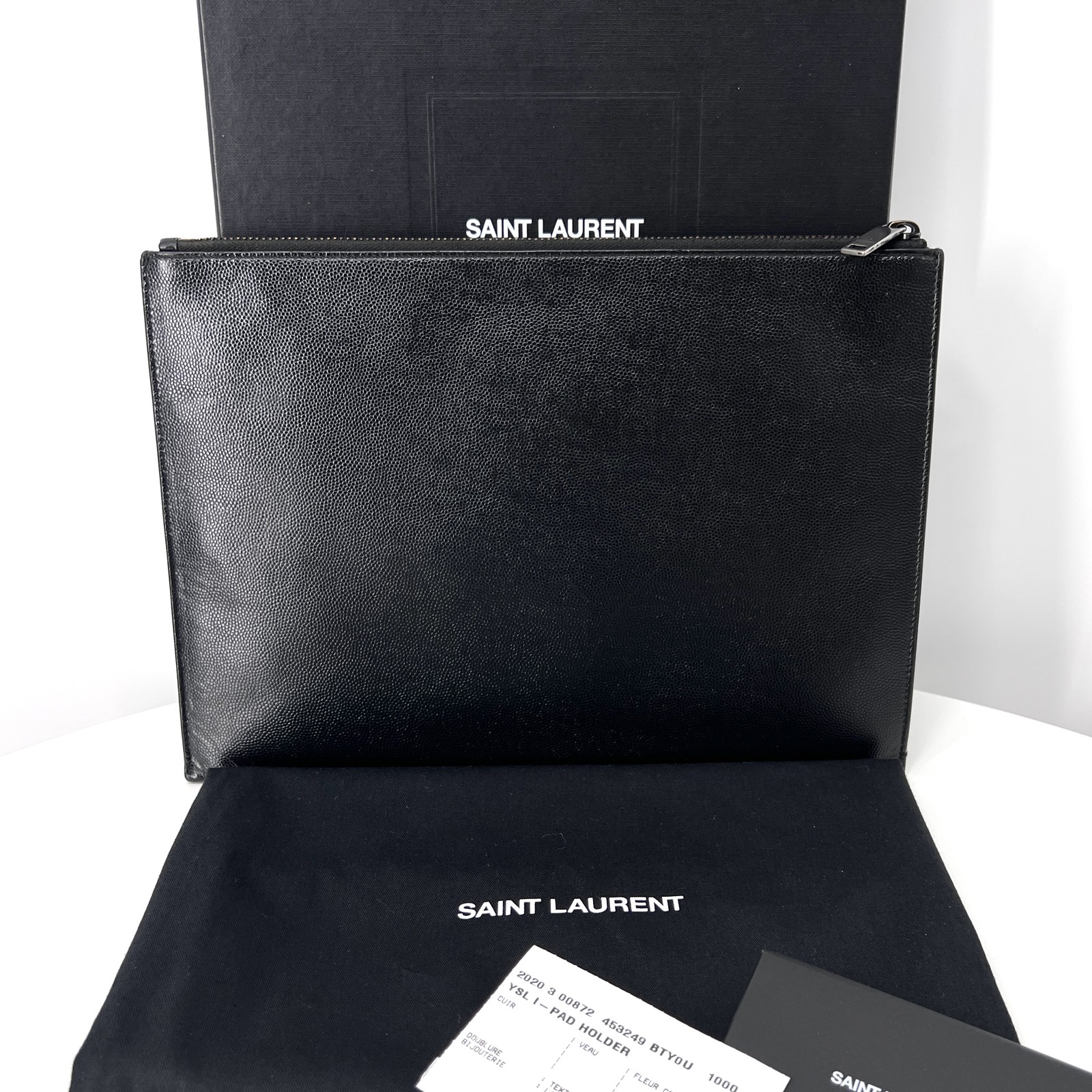 Saint Laurent Monogram Clutch Bag Nero (453249) 142622974