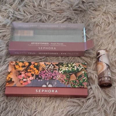Sephora #EYESTORIES Fresh Florals Eyeshadow Palette, #LIPSTORIES Lipstick Set