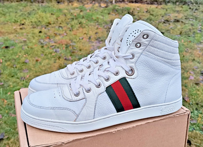 Gucci Size 8G 8.5US 42EU Mens High Coda Guccissima 221825 $830 EUC COA