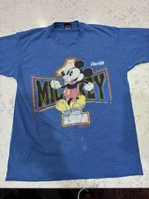 VINTAGE 80s MICKEY MOUSE FLORIDA T-SHIRT ADULT SZ L DISNEY WORLD DISNEWORLD 80s