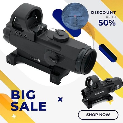 EvolutionGear : High Accuracy Multi Range Hybrid HAMR 4x24mm Magnifier Scope US