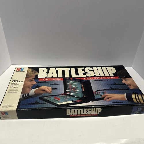 VINTAGE Battleship COMPLETE Milton Bradley 1990 90s War Classic Board Game