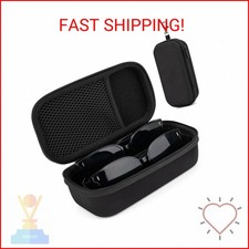 Fonwill Double Eyeglasses Case, Hard Shell Dual Glasses Case Travel Sunglasses O