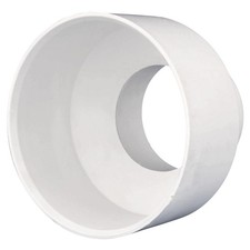 Charlotte Pipe PVC011020600 DWV Schedule 30 PVC Coupling 3 x 1-1/2 Hub Dia. in.