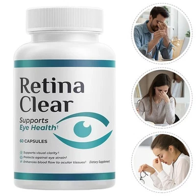 Retina Clear Support Supplement –Supports Focus & Eye Fatigue Relief 60 Capsules