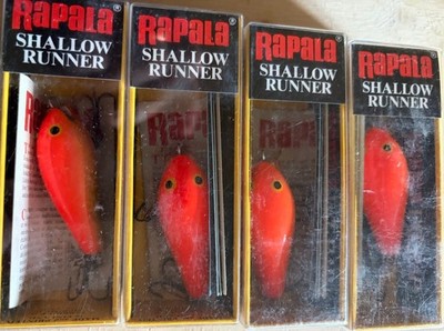 Four Vintage NOS Rapala Shallow Fat Rap Fishing Lures SFR-5  New In Package